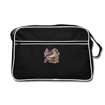 Éleveur d’oiseaux Ornithologue Ornithologue Ornithologue - Sac Retro - noir/blanc - Devant