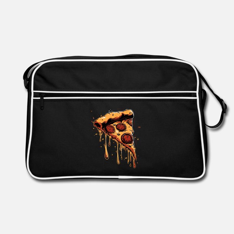 Graphique de la tranche de pizza Sac Retro