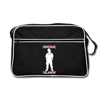Original Talahon Urban Streetwear Graphic Shirt - Retro Tasche - Schwarz/Weiß - Vorne