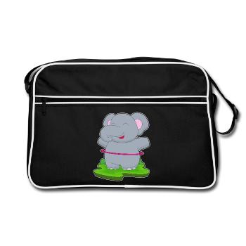 Gymnastique d’entraînement Elephant Hoop - Sac Retro - noir/blanc - Devant