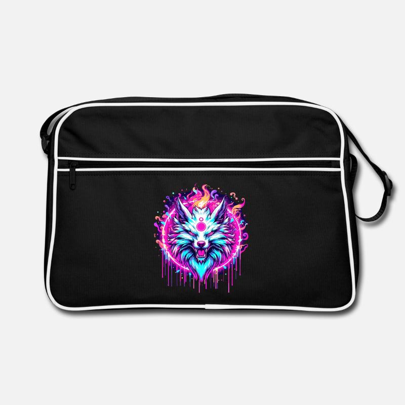 Psychedelic Fox Retro Bag