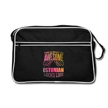 Estonia Estonia Estonia - Retro Bag - black/white - Front
