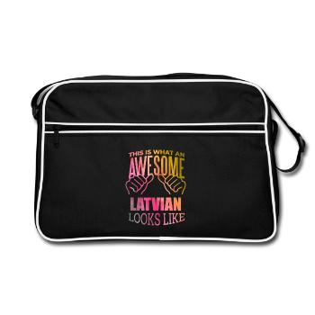 Lettonie Lettonie Lettonie - Sac Retro - noir/blanc - Devant