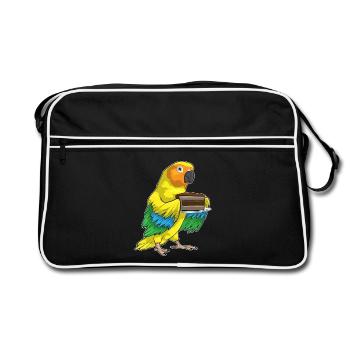 Gâteau Perroquet - Sac Retro - noir/blanc - Devant