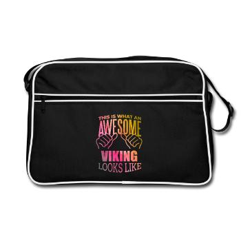 Viking Viking Viking - Sac Retro - noir/blanc - Devant