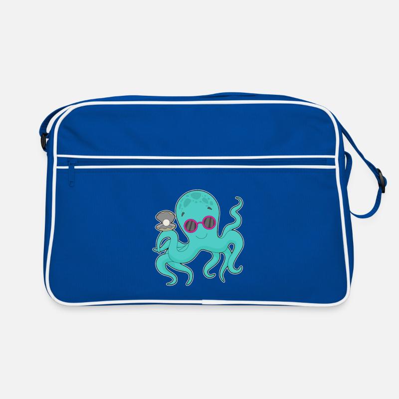 Krake Perle Retro Tasche