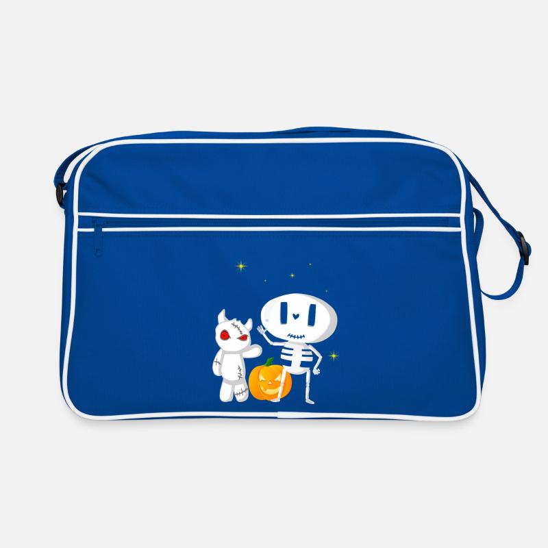 Halloweengesellschaft Gespenst und Monsterchen Retro Tasche