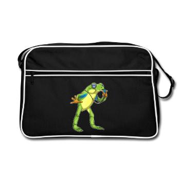 Sifflet d’arbitre Frog - Sac Retro - noir/blanc - Devant