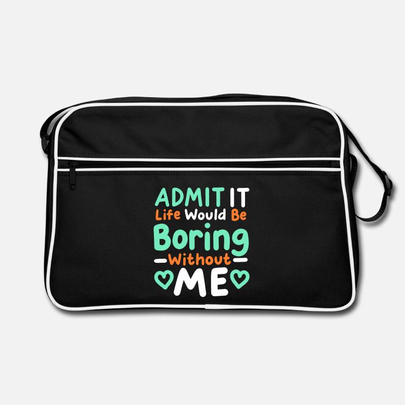 Lustiger Sarkasmus Humor Retro Tasche