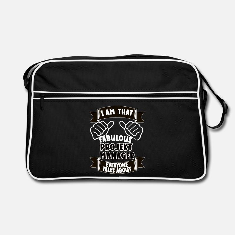 Project Manager Funny Saying Gift Retro Bag