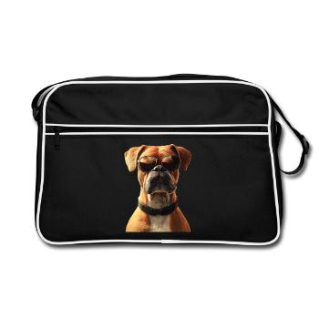German Boxer Dog Boxer Club German Boxer Club - Retro Bag - black/white - Front