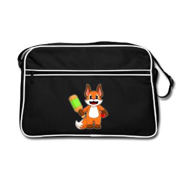 Fox Cricket Cricket Bat - Retro Bag - black/white - Front