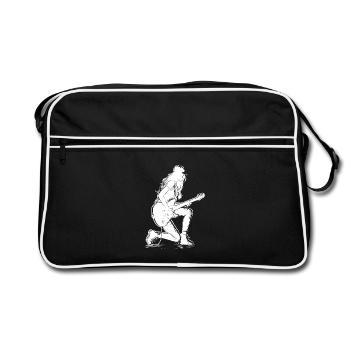 Fille de guitare - Sac Retro - noir/blanc - Devant