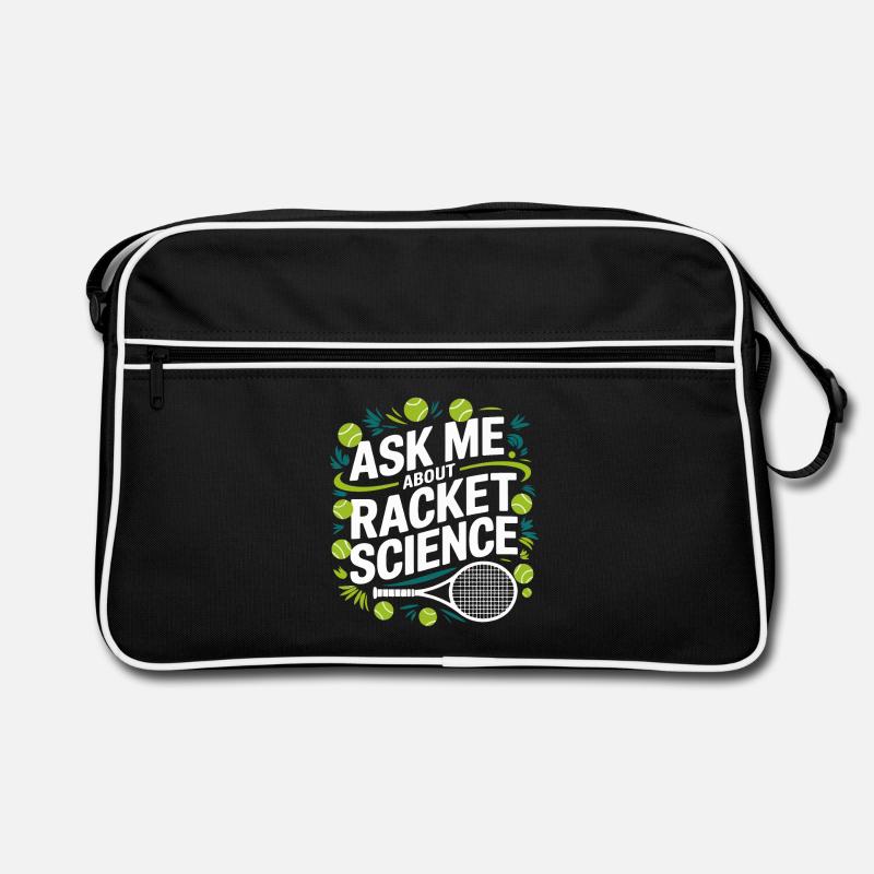 Racket Science Saying Retro Bag