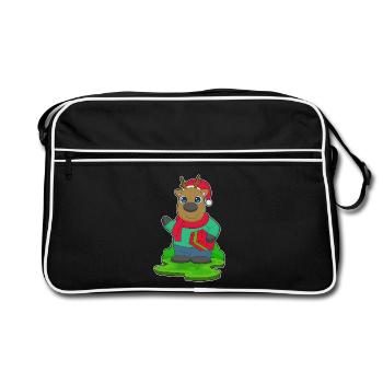 Forfait Noël renne - Sac Retro - noir/blanc - Devant