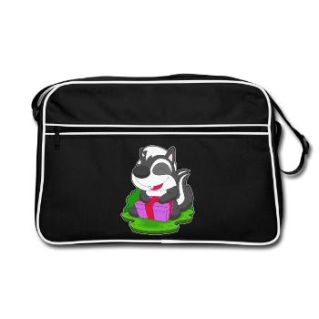 Forfait Noël Skunk - Sac Retro - noir/blanc - Devant