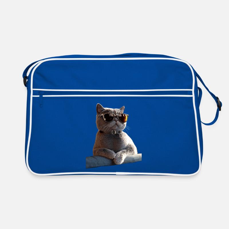 British Shorthair Chat BKH Chat Maman Chats Mignons Sac Retro