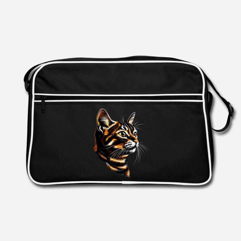 Bengal Katze Leopard Cat Leopardette Bengal Katzen Retro Tasche