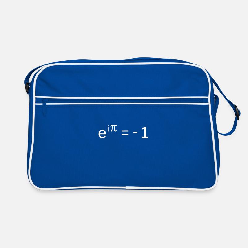 e^i pi + = -1 - Eulersche Identität Geschenkidee Retro Tasche