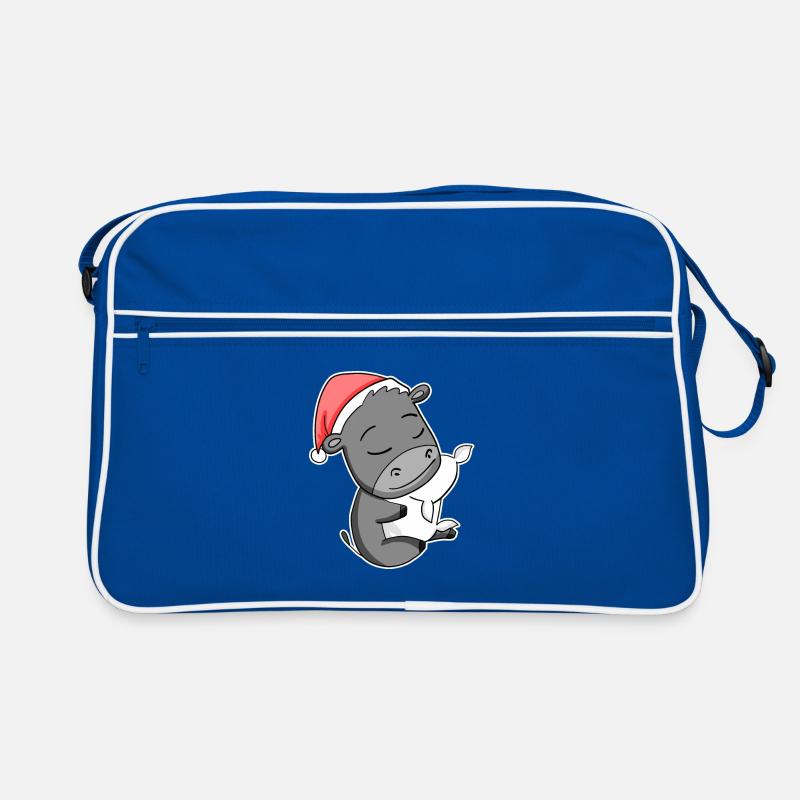 Âne mignon fatigué dormir à Noël Sac Retro