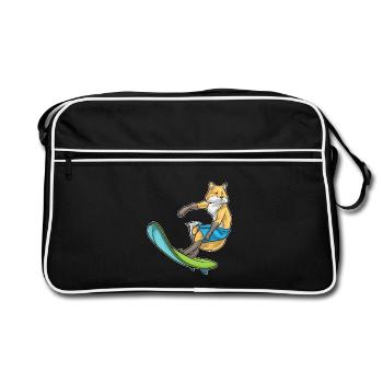 Été de surf Fox Surf - Sac Retro - noir/blanc - Devant