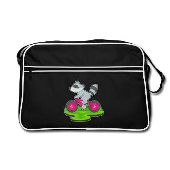 Vélo raton laveur - Sac Retro - noir/blanc - Devant
