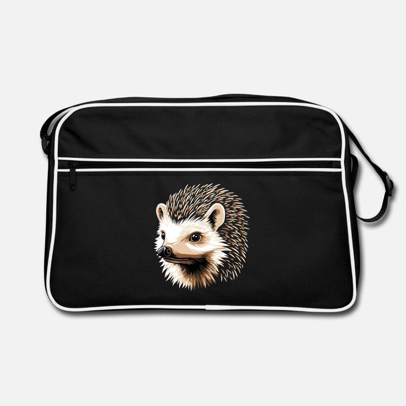 Igel Weißbauchigel Stacheligel Liebe Süßer Igel Retro Tasche
