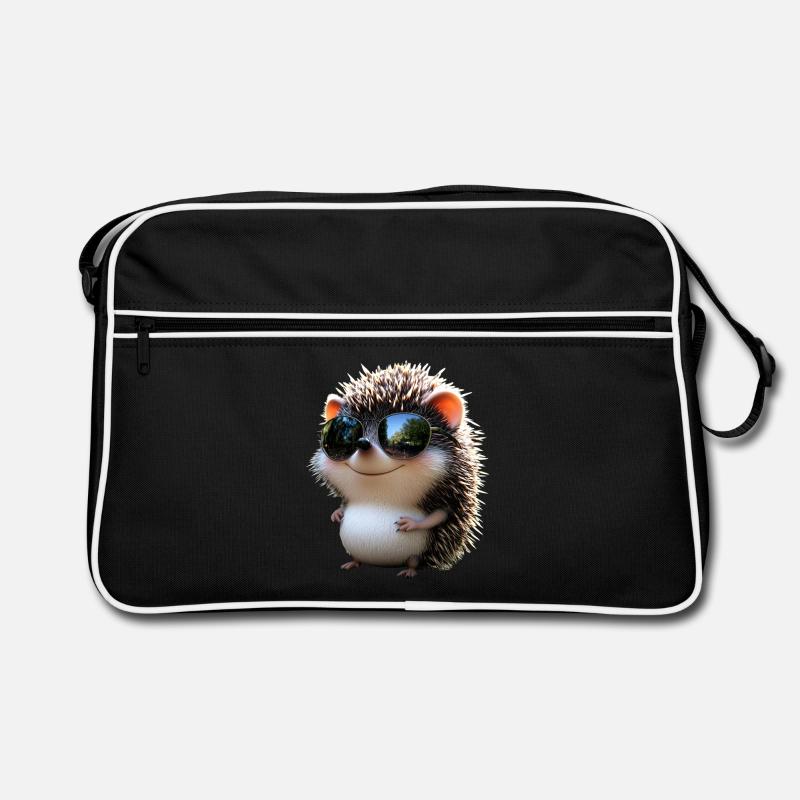 Igel Weißbauchigel Stacheligel Liebe Süßer Igel Retro Tasche