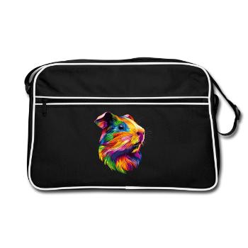 Guinea Pig Rodents Capybara Cute Rodent - Retro Bag - black/white - Front