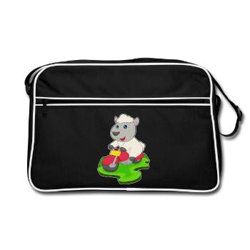 Moto mouton - Sac Retro - noir/blanc - Devant