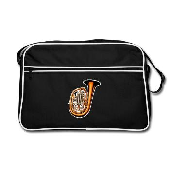 Tuba Graphique - Sac Retro - noir/blanc - Devant