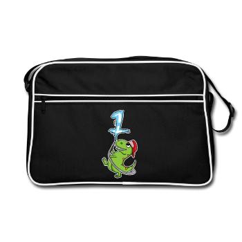 Numéro 1 - Sac Retro - noir/blanc - Devant