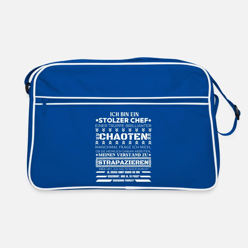 ICH BIN EINE STOLZER CHEF BRILLIANTER CHAOTEN Retro Tasche