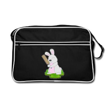 Bunny Cricket Cricket Bats - Retro Bag - black/white - Front