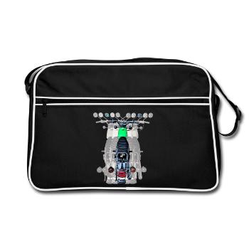 Simson S51 - Retro Tasche - Schwarz/Weiß - Vorne