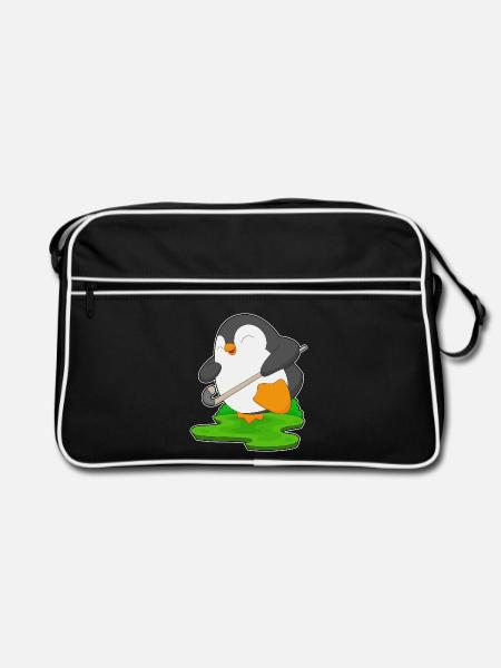 Pinguin Feldhockey Feldhockeyschläger - Retro Tasche - Schwarz/Weiß