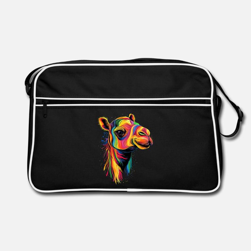 Kamel Dromedar Trampeltier Camel Geschenk Kamele Retro Tasche