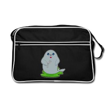Sceaux de coiffure Seal - Sac Retro - noir/blanc - Devant