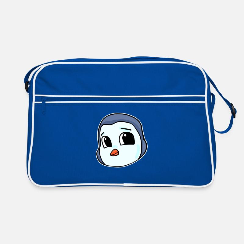 Pinguin Kopf Vogel Seevogel Retro Tasche
