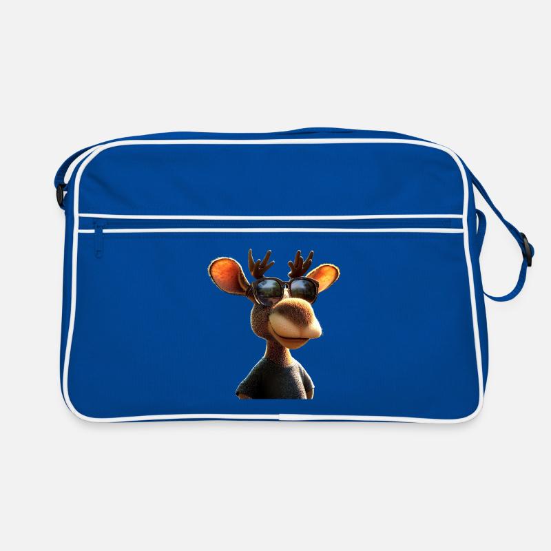 Elch Moose Elchbulle Geweih Hirsch Wilde Elche Retro Tasche