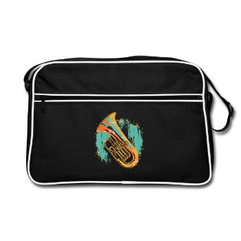 Tuba Graphique - Sac Retro - noir/blanc - Devant