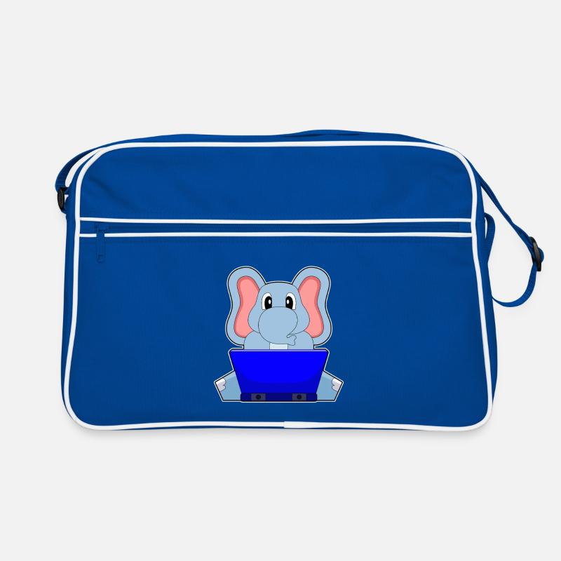 Ordinateur portable éléphant Sac Retro