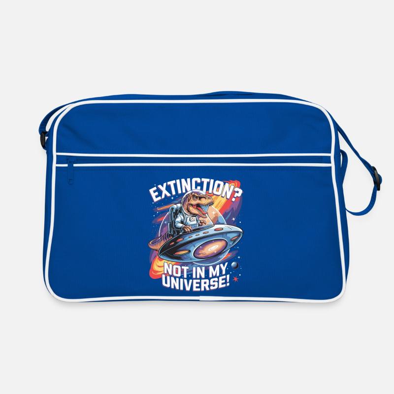 Extinction? Not in My Universe - Dino Astronaut Retro Bag