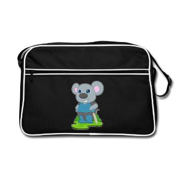 Mouse Cricket Cricket Bats - Retro Bag - black/white - Front