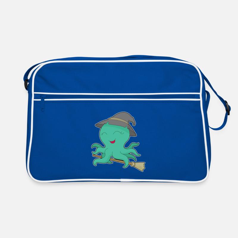 Octopus Witch Broom Retro Bag