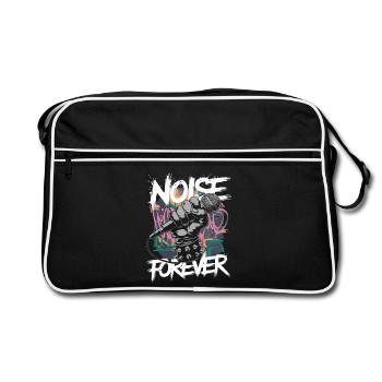 Noise Forever Punk Rock Musique métal - Sac Retro - noir/blanc - Devant