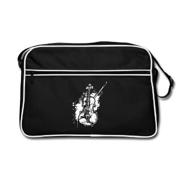 Violon drôle - Sac Retro - noir/blanc - Devant