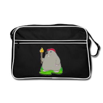 Mole Torch - Retro Bag - black/white - Front