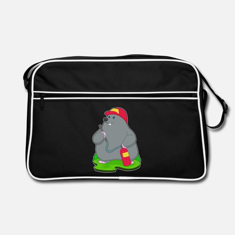 Mole Firefighter Fire Extinguisher Retro Bag