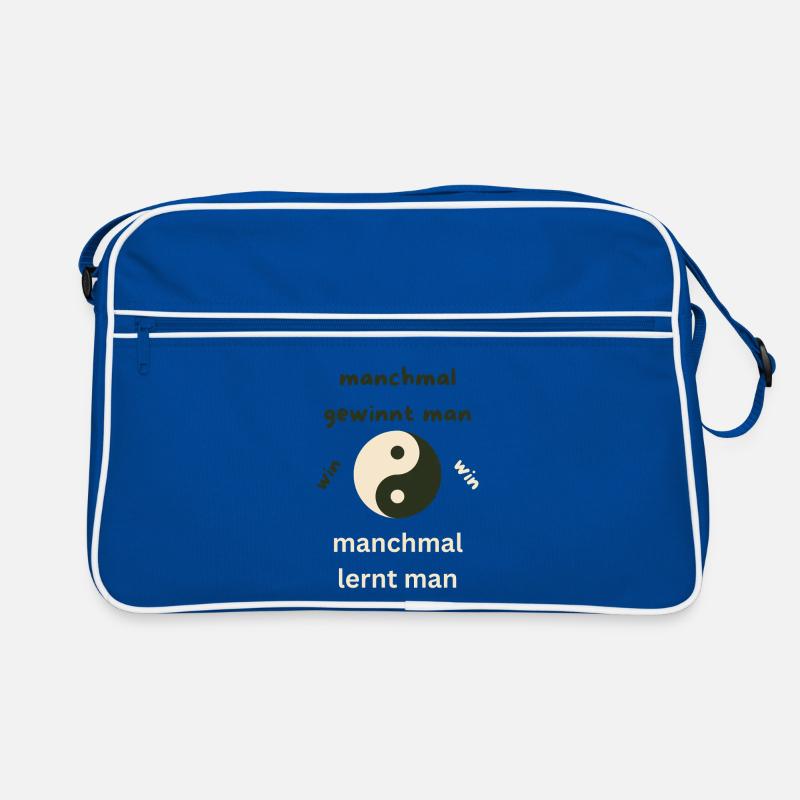 manchmal gewinnt man Retro Tasche